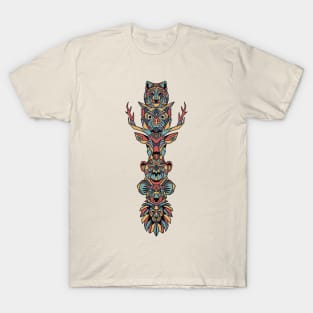 Animal Totem Pole T-Shirt